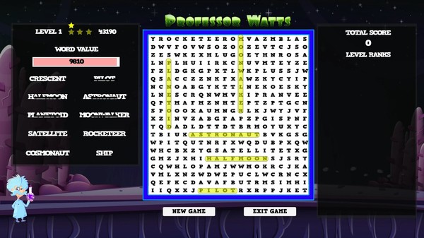 Professor Watts Word Search: Space Voyage recommended requirements