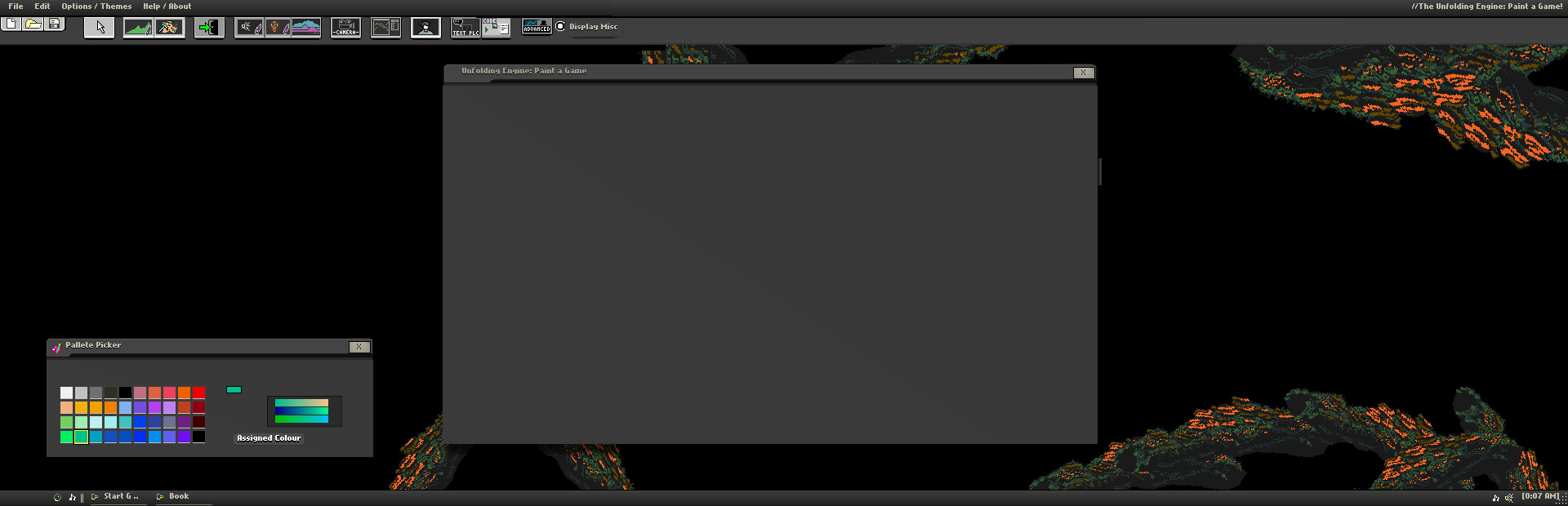The Unfolding Engine: Paint a Game
