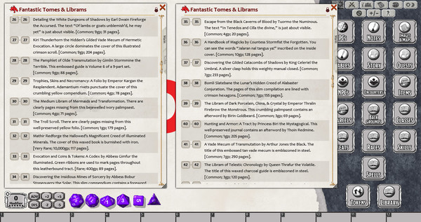Скриншот из Fantasy Grounds - En5ider: Fantastic Tomes & Librams (5E)