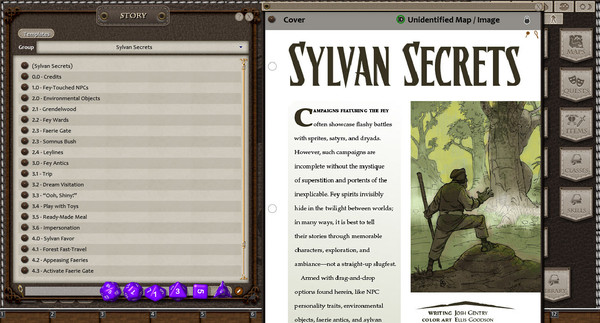 Скриншот из Fantasy Grounds - En5ider: Sylvan Secrets (5E)