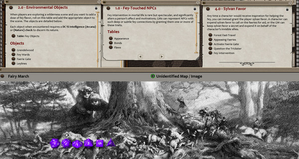 Скриншот из Fantasy Grounds - En5ider: Sylvan Secrets (5E)