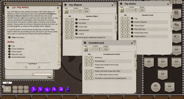 Скриншот из Fantasy Grounds - En5ider: Sylvan Secrets (5E)