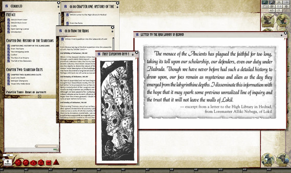 Скриншот из Fantasy Grounds - Echoes of the Past: The Slarecian Legacy (PFRPG)