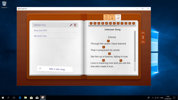 Скриншот из Song Writer