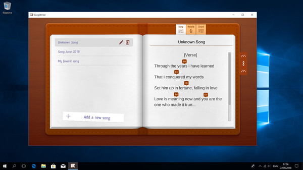 Скриншот из Song Writer