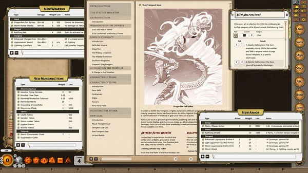 Скриншот из Fantasy Grounds - Shaintar: Thundering Skies (Savage Worlds)