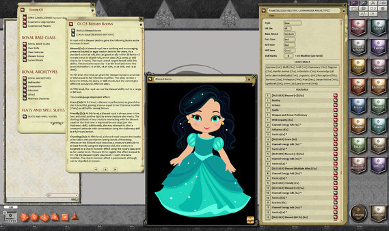 Скриншот из Fantasy Grounds - Royal Class (PFRPG)