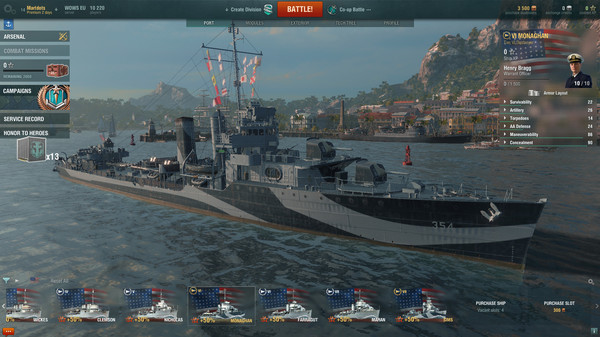 Скриншот из World of Warships — Monaghan Pack