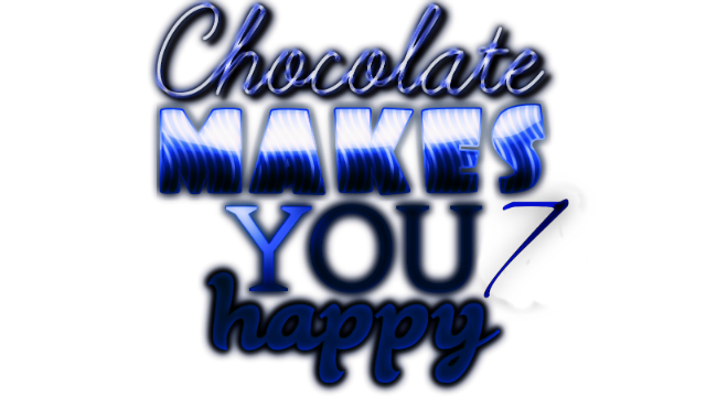 Chocolate makes you happy 7 Logo