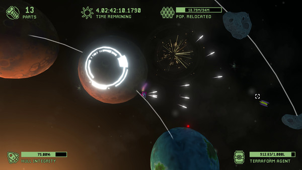 Cosmic Ray game for Linux 1