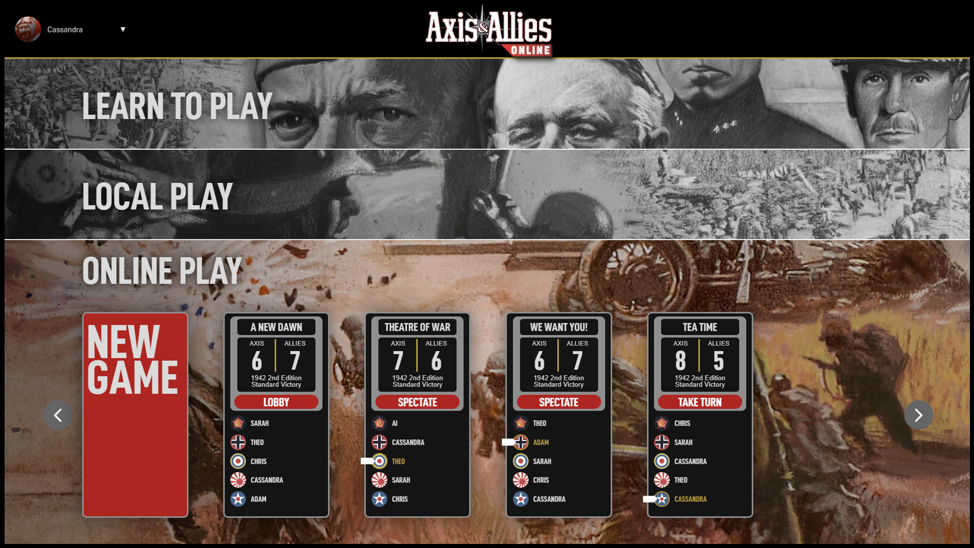axis and allies pc steam