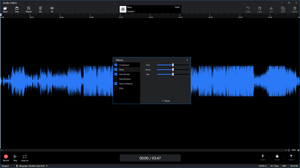 Audio Editor minimum requirements