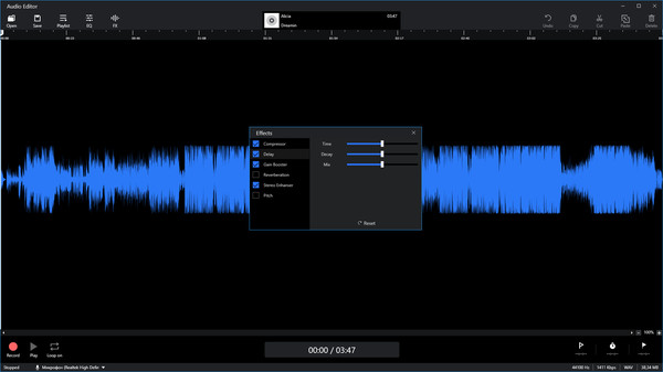 Скриншот из Audio Editor