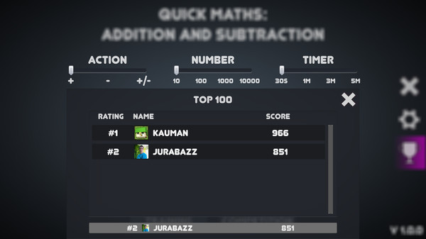 Quick Maths: addition and subtraction