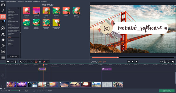 Скриншот из Movavi Video Editor Plus - Seasons Set