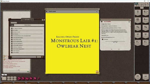 Скриншот из Fantasy Grounds - Monstrous Lair #1 Owlbear Nest (Any Ruleset)