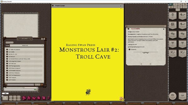 Скриншот из Fantasy Grounds - Monstrous Lair #2: Troll Cave (Any Ruleset)