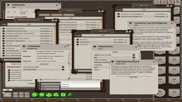 Скриншот из Fantasy Grounds - NeuroSpasta (5E)
