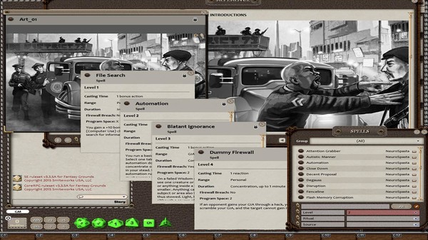 Скриншот из Fantasy Grounds - NeuroSpasta (5E)