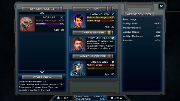 Скриншот из Voidship: The Long Journey