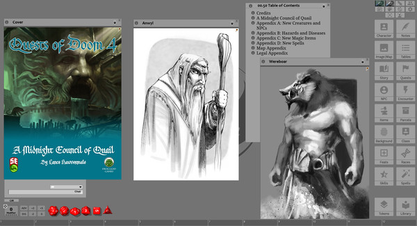 Скриншот из Fantasy Grounds - Quests of Doom 4: A Midnight Council of Quail (5E)