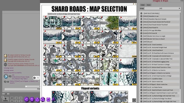 Скриншот из Fantasy Grounds - Meanders Map Pack: Shard Roads (Map Pack)