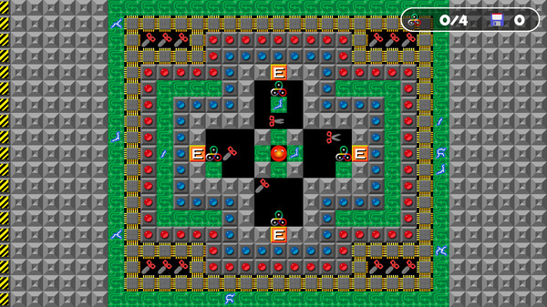 Supaplex SQUARES game for Linux 1