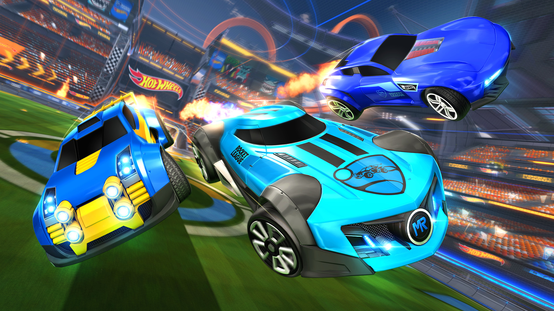 Скидка на Rocket League. Hot Wheels Triple Threat DLC Pack