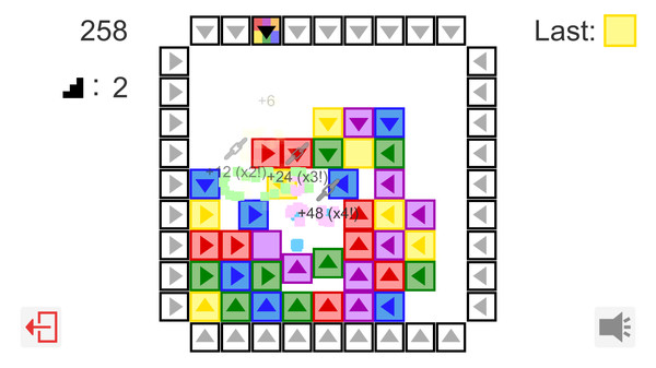 Скриншот из ChromaSquares