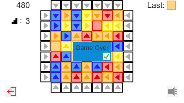 Скриншот из ChromaSquares