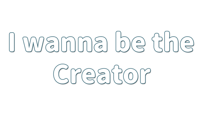 I wanna be the Creator Logo