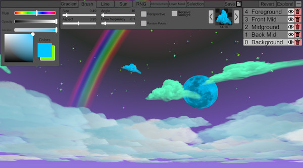 Skybox Painter 3D game for Linux 1