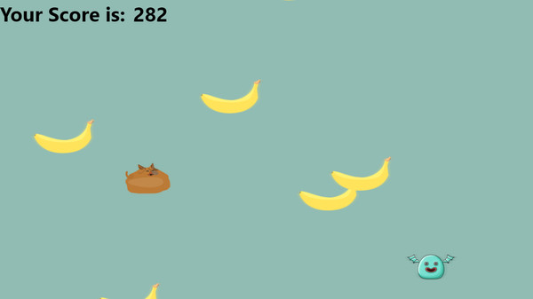 Cat doesn't like banana