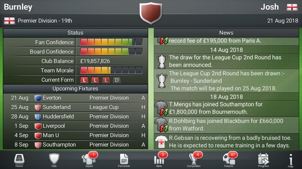Football Director 2019 for linux
