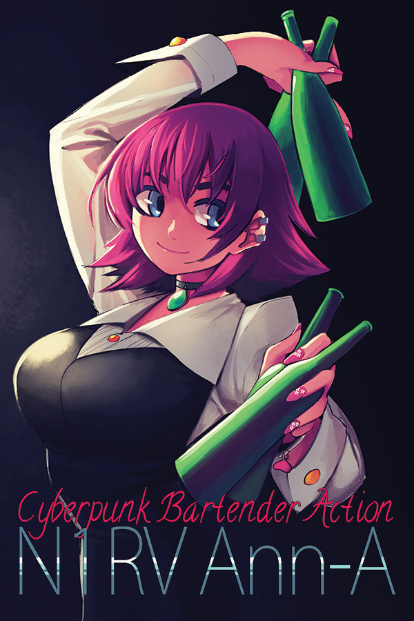 Steam portrait for N1RV Ann-A: Cyberpunk Bartender Action.