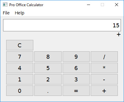 Pro Office Calculator requirements