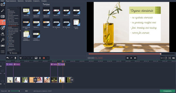 Скриншот из Movavi Video Editor Plus - Eco Set