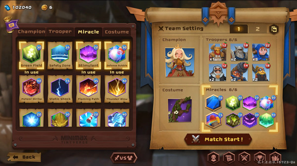 MINImax Tinyverse game for Linux 1