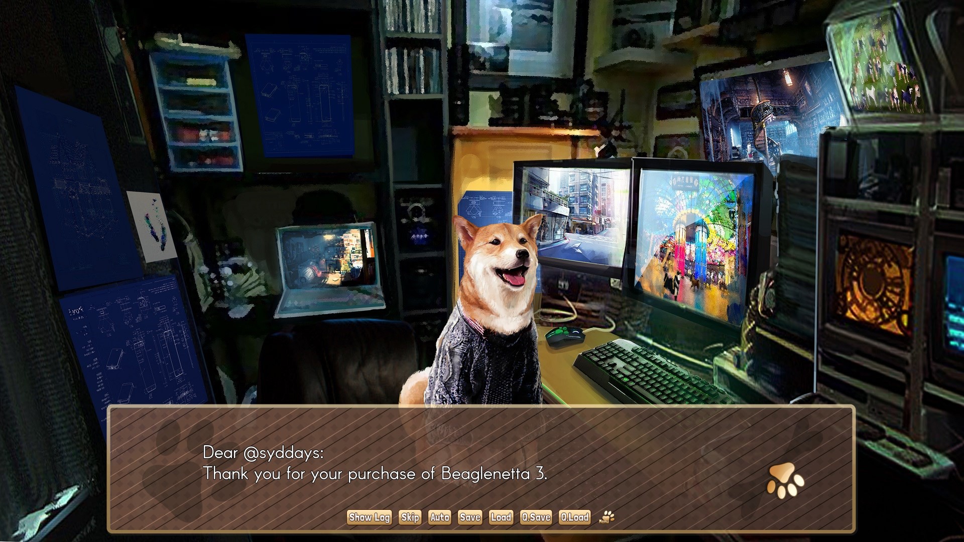 A Summer with the Shiba Inu video game visual novel screenshot