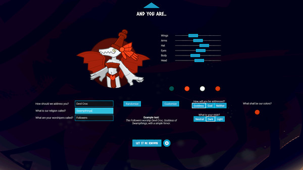 Godhood game for Linux 1
