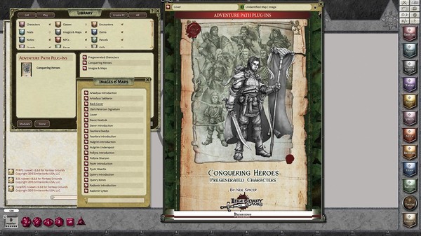 Скриншот из Fantasy Grounds - Conquering Heroes (PFRPG)