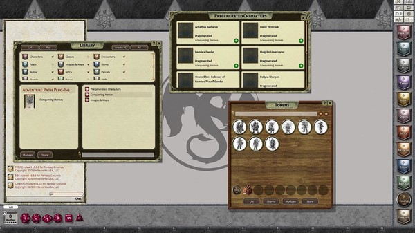 Скриншот из Fantasy Grounds - Conquering Heroes (PFRPG)