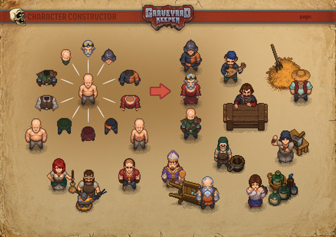 Скриншот из Graveyard Keeper Artbook