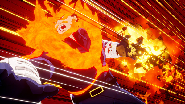 Скриншот из MY HERO ONE'S JUSTICE Playable Character: Pro Hero Endeavor