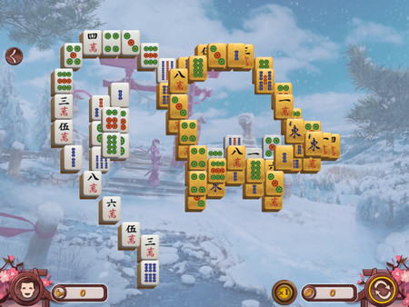 Скриншот из Sakura Day Mahjong