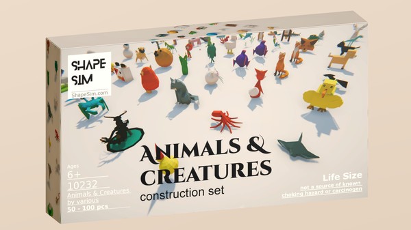 Скриншот из ShapeSim - Animals & Creatures pack