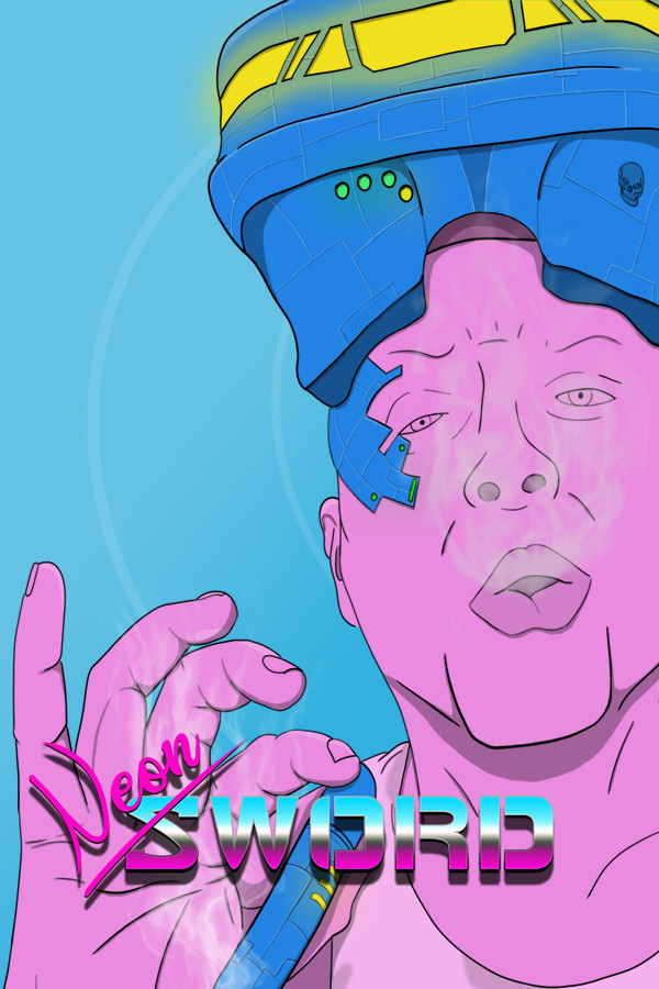 Steam portrait for Neon Sword.