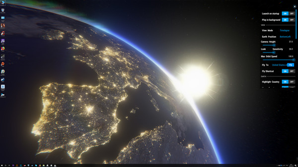 3D Earth Time Lapse PC Live Wallpaper screenshot