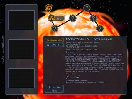 Скриншот из SpaceChem: 63 Corvi Mission