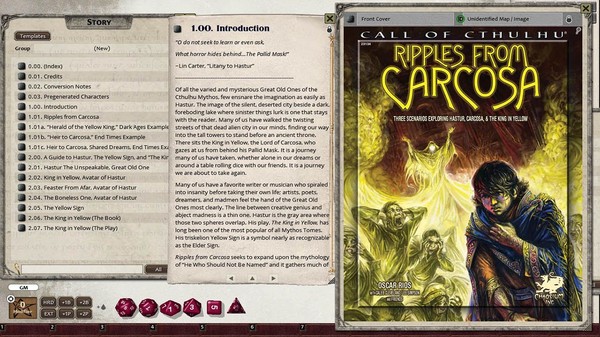 Скриншот из Fantasy Grounds - Ripples From Carcosa (CoC7E)